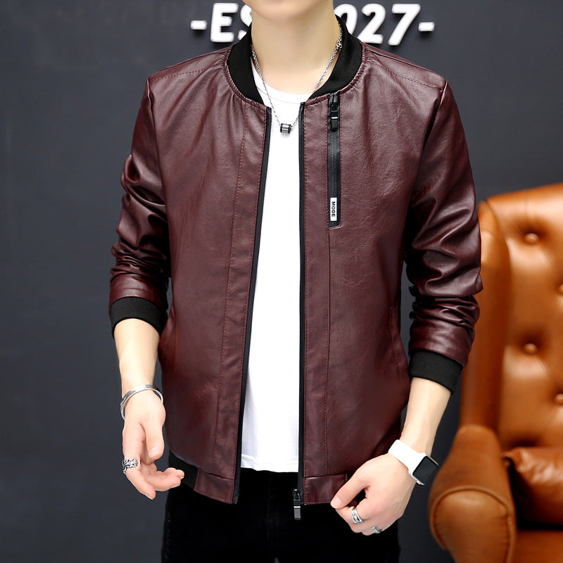 Men's biker jacket in modern design with practical pockets Lisslune