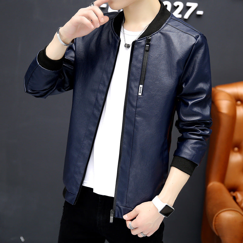 Men's biker jacket in modern design with practical pockets Lisslune
