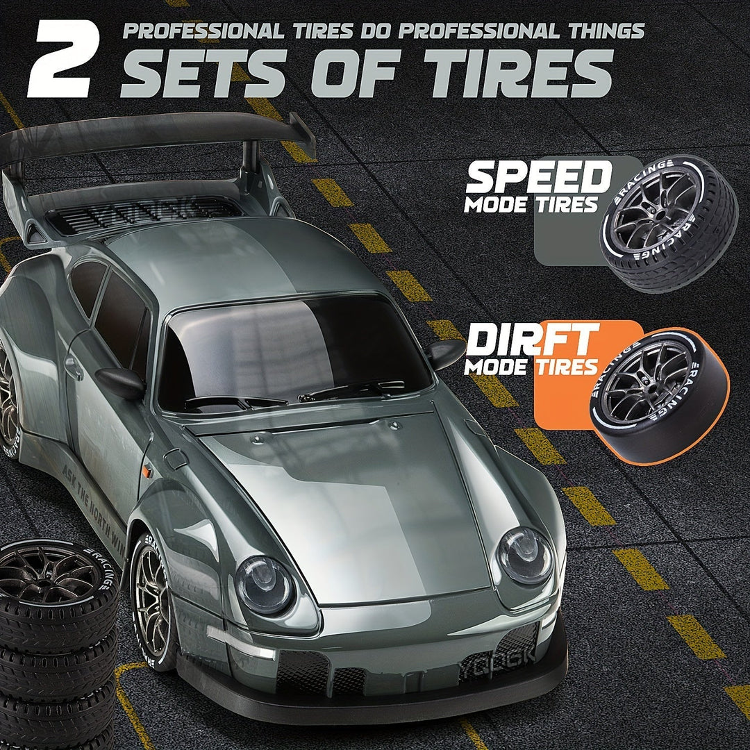 Lisslune | Ultimate 1:24 RC Drift Car with LED Wheels – Rechargeable 4WD Racing Toy