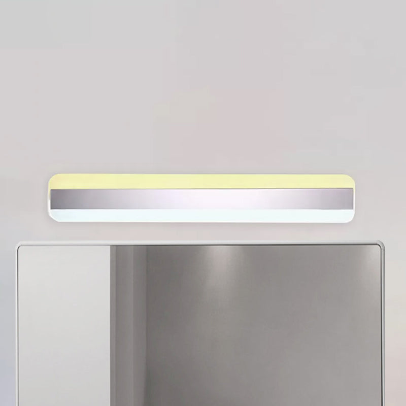 Lisslune | 31.5"/39"/47" Width linear makeup mirror light modern acrylic LED bathroom light above the mirror with reflector