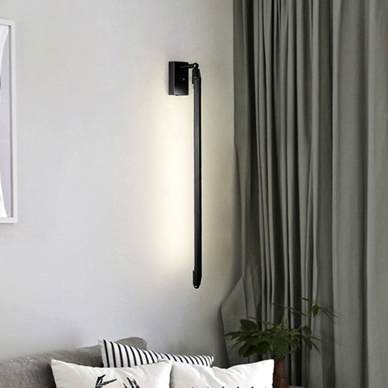 Lisslune | Brass/black Linear Wall Light Modern Stylish 1 Light Adjustable Wall Lamp Lighting for Living Room