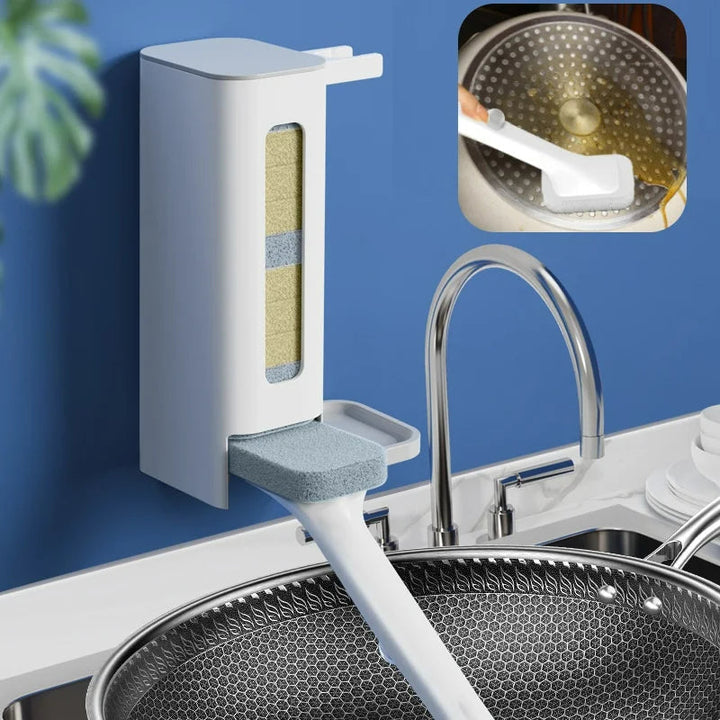 Lisslune | Long Handle Disposable Kitchen Cleaning Brush Kit