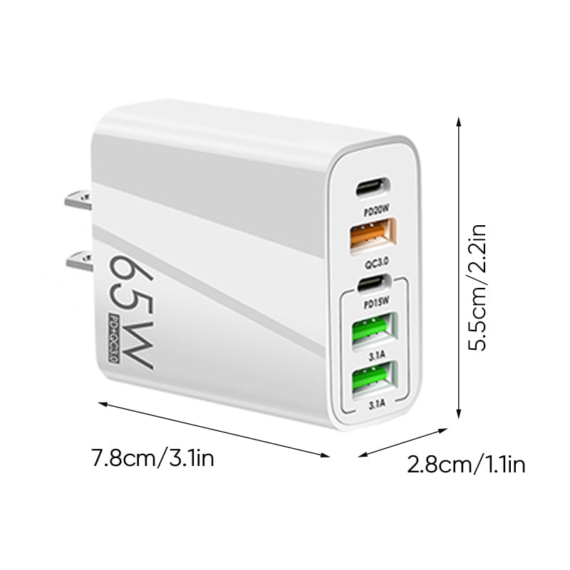 Lisslune | Multi-Port-Adapter 65W Fast Charger - US Standard