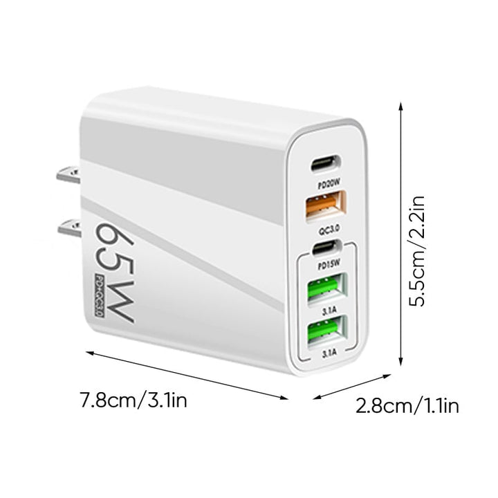 Lisslune | Multi-Port-Adapter 65W Fast Charger - US Standard