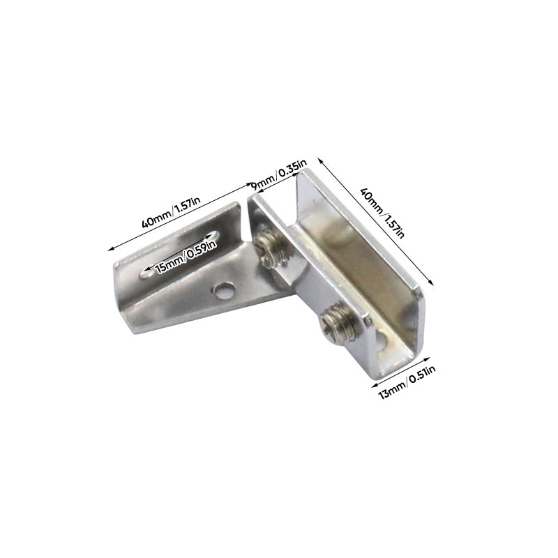 Lisslune | L-shaped rotating glass hinge
