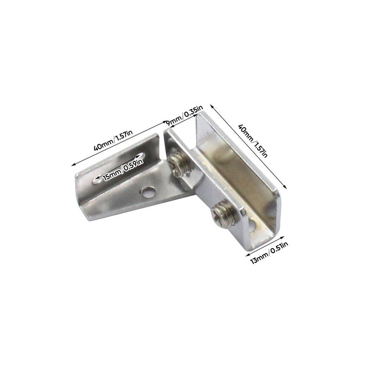 Lisslune | L-shaped rotating glass hinge