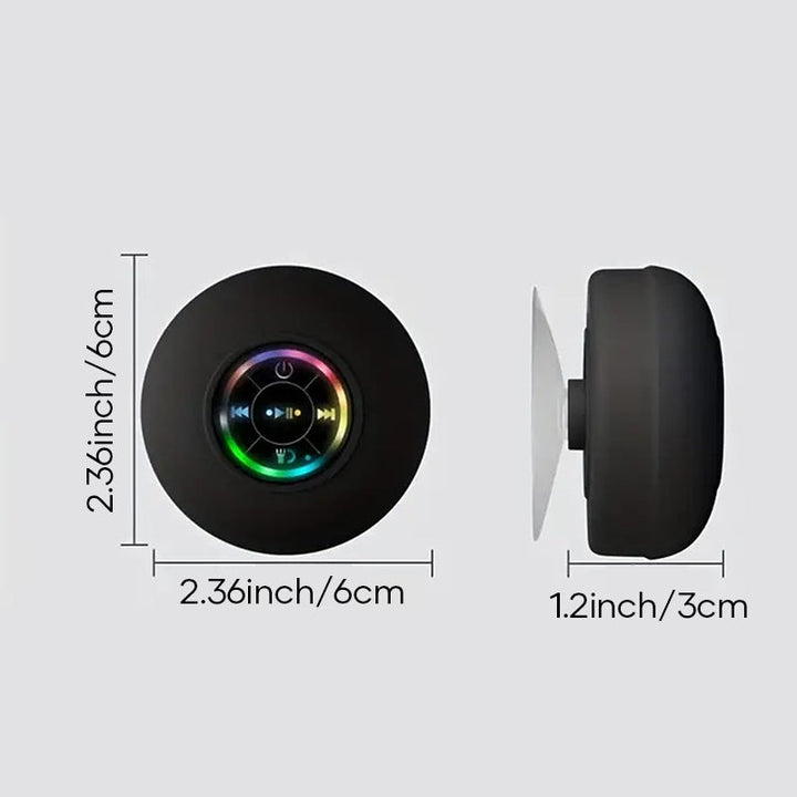 Lisslune | Mini Bluetooth Shower Speaker with LED Light