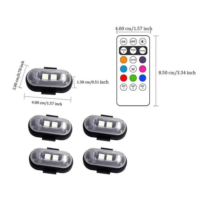 Lisslune | Wireless Remote Controlled Aircraft Lights + Remote Control