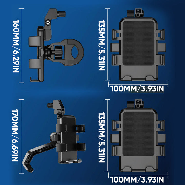 Lisslune | Motorcycle Phone Holder with Umbrella