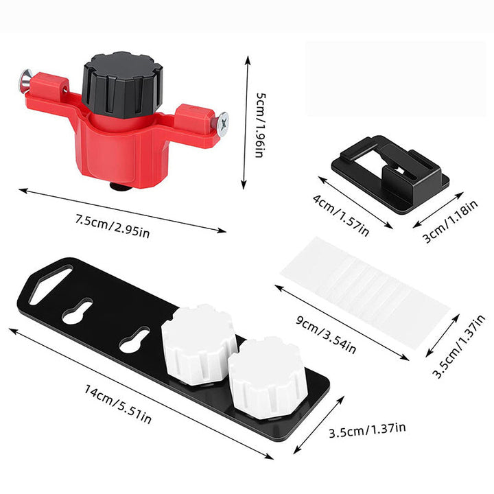 Lisslune | Measuring screwless wall drill finder with bubble level