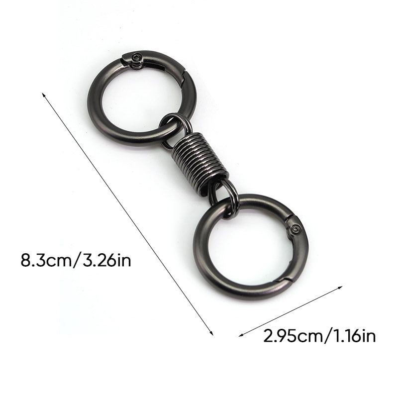 Lisslune | Nordic Retro Spring Double Ring Keychain