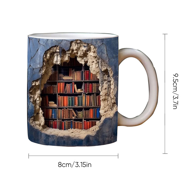 Lisslune | 3D bookshelf mug