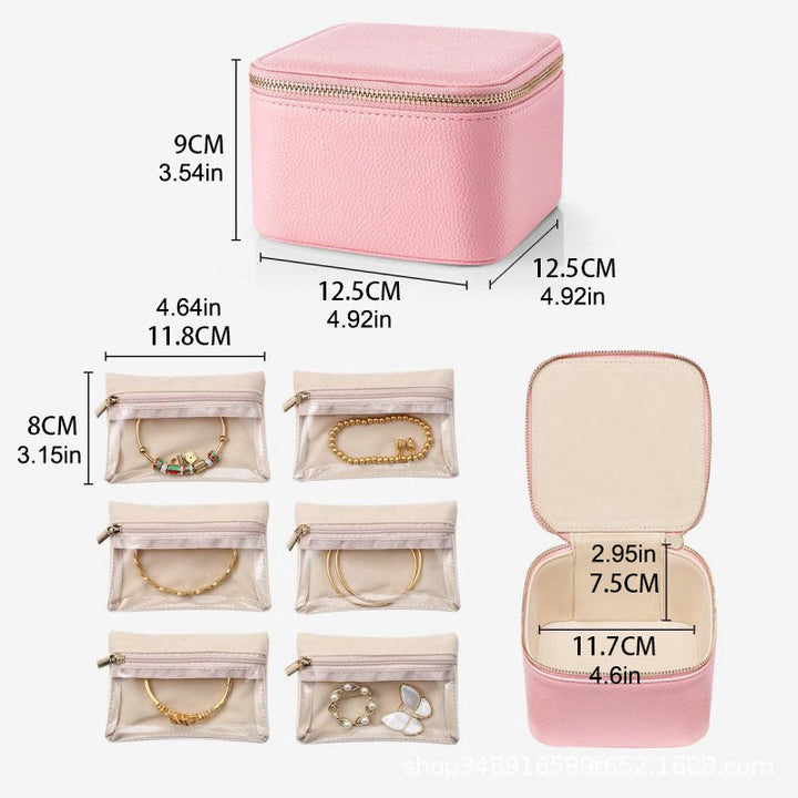 Lisslune | Leather jewelry box for travel