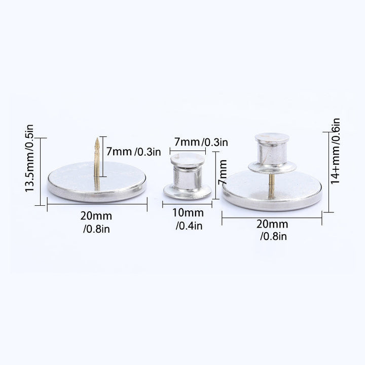 Lisslune | Metal buckles for curtains (3 pieces)