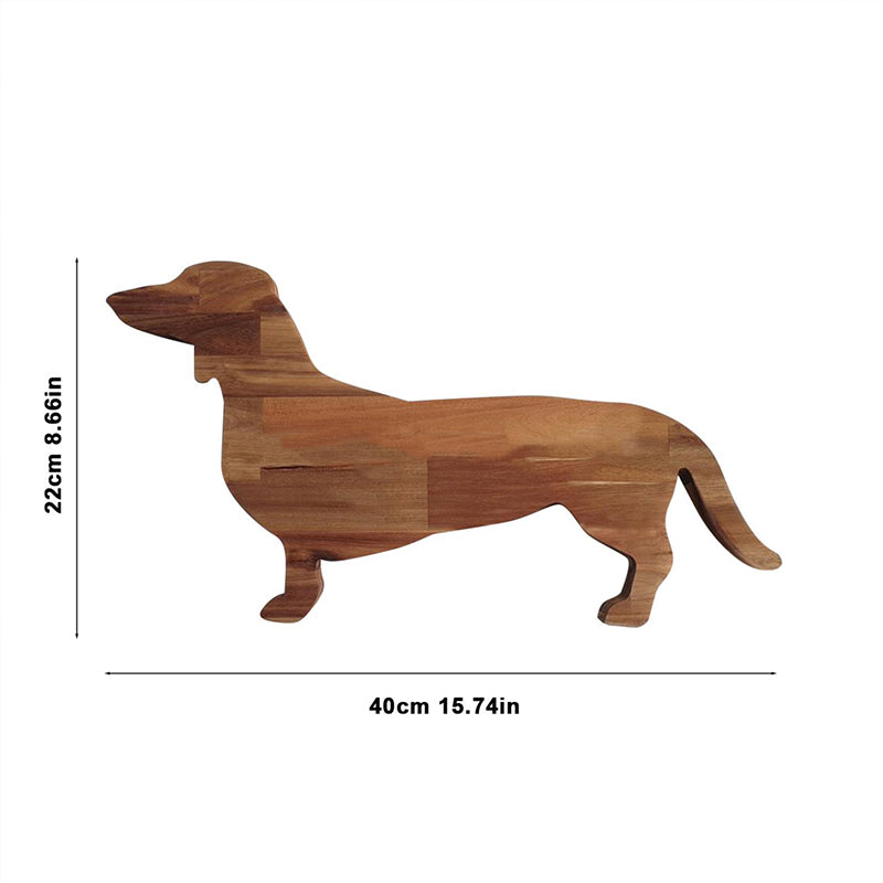 Lisslune | Wooden Dachshund Dinner Plate
