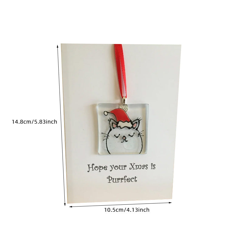Lisslune | Handmade Christmas card ornaments