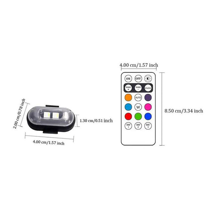 Lisslune | Wireless Remote Controlled Aircraft Lights + Remote Control