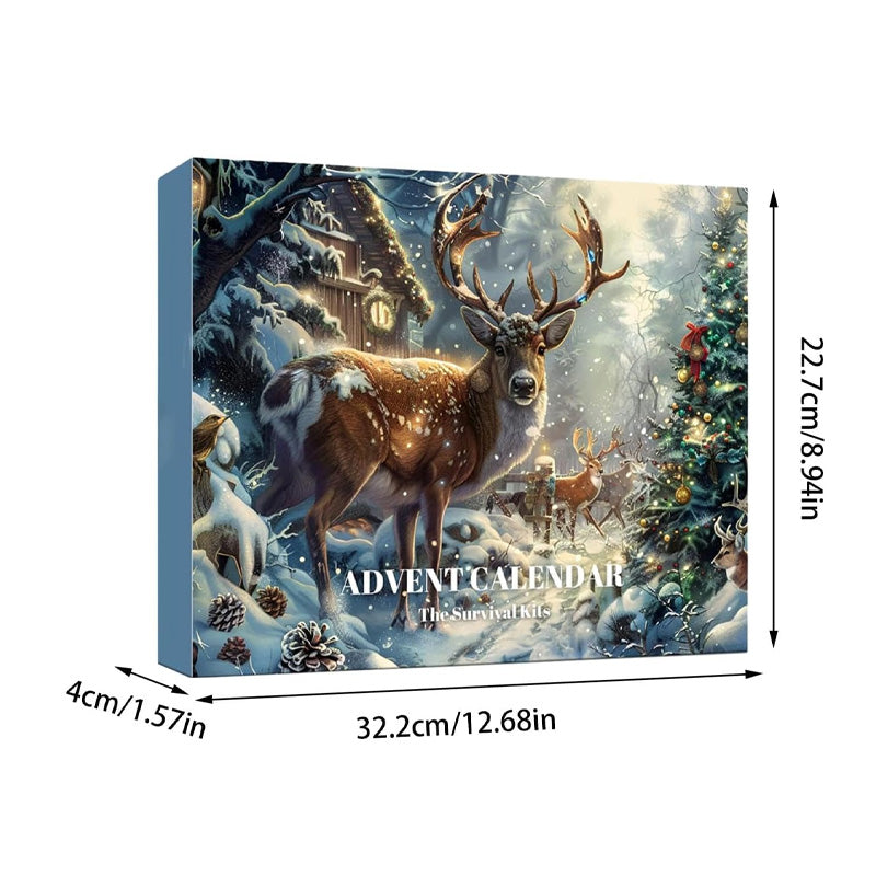 Lisslune | Survival Tools Advent Calendar for Adults Teens 24 Days Christmas Countdown