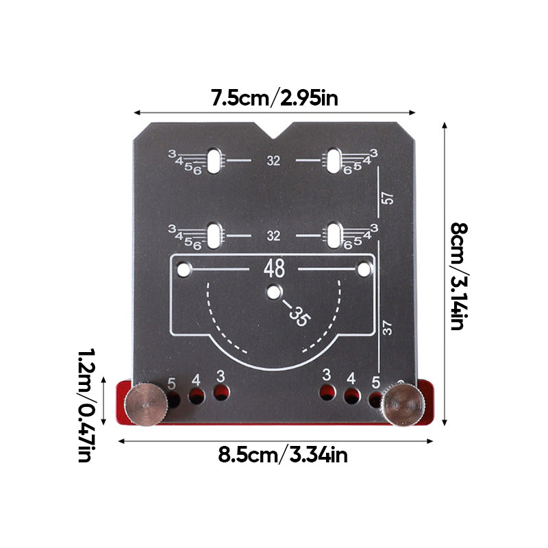 Lisslune | 35mm Hinge Hinge Template Drill Locator