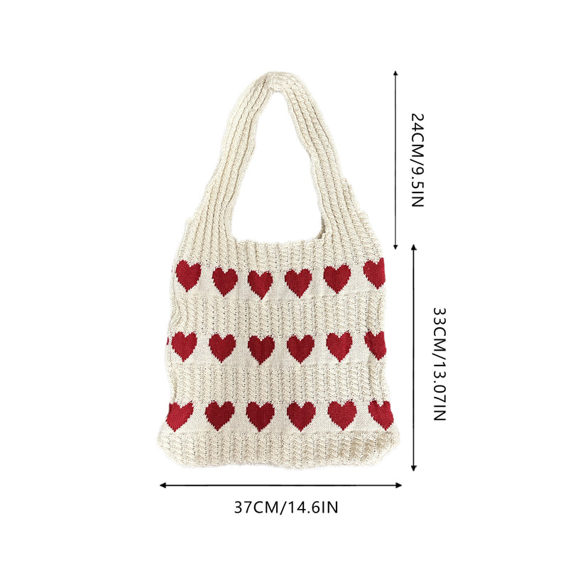 Lisslune | Knit Love Tote Bag