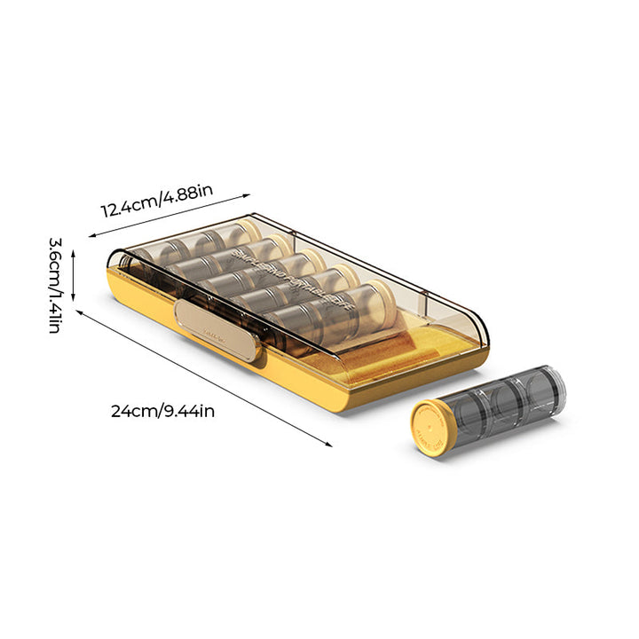 Lisslune | Portable weekly pillbox with large capacity