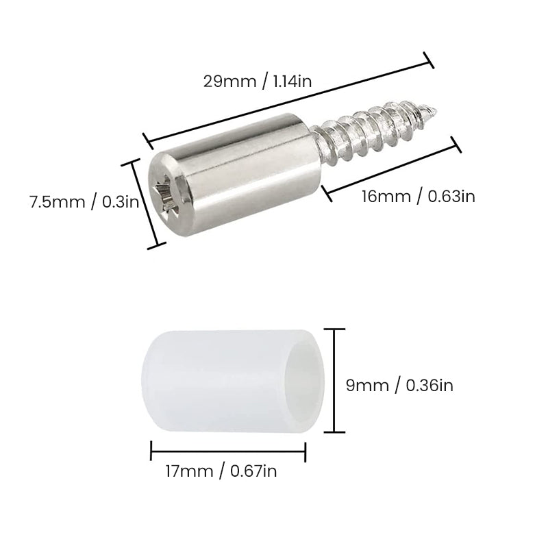 Lisslune | Self-tapping integrated screw laminate holder