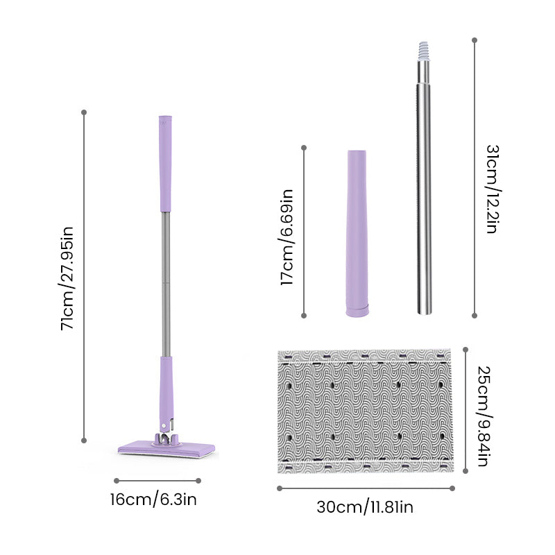 Lisslune | Mini Mop with Dust Cloth Clip