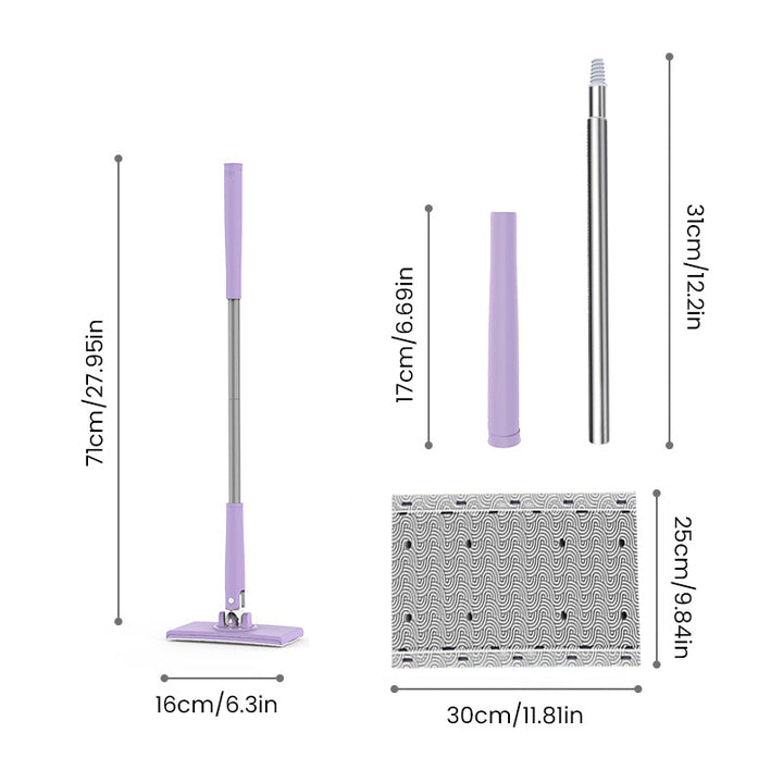 Lisslune | Mini Mop with Dust Cloth Clip
