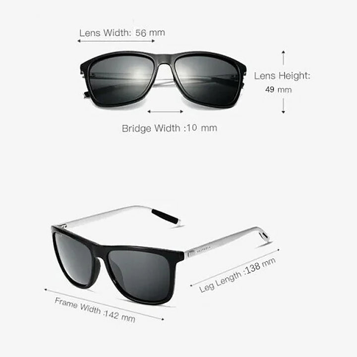 Lisslune | Polarized Sunglasses with Aluminum-Magnesium Frame