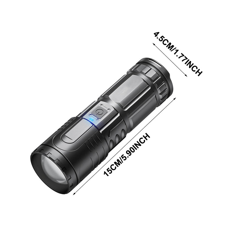 Lisslune | White Laser Telescope Zoom Flashlight