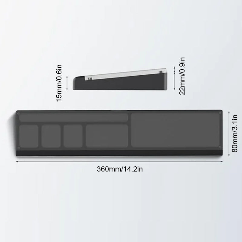 Lisslune | Keyboard wrist rest with desk divider box