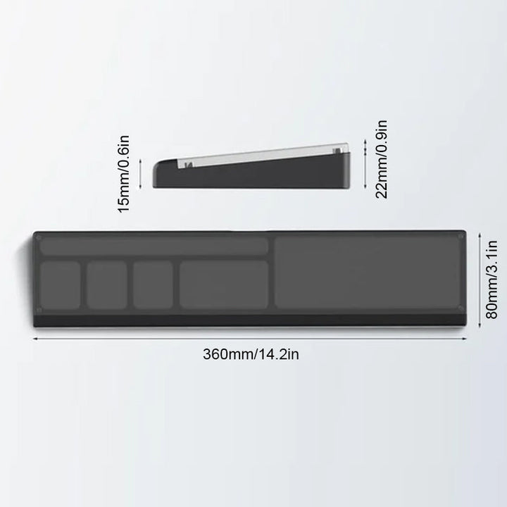 Lisslune | Keyboard wrist rest with desk divider box