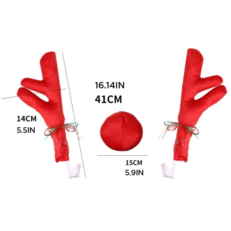 Lisslune | Premium Reindeer Car Kit Antlers
