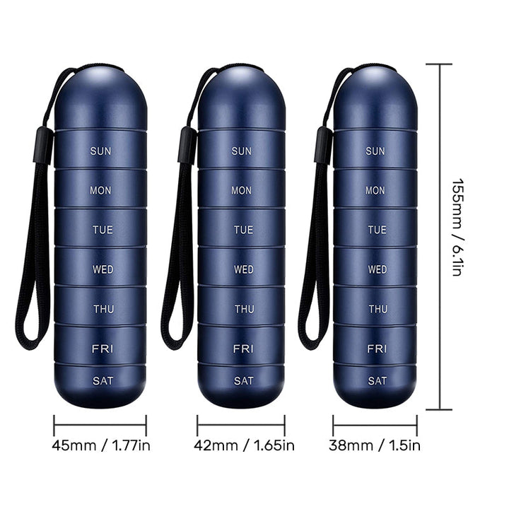 Lisslune | 7-Day Portable Pill Organizer for Travel