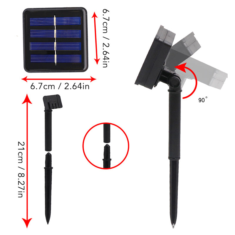 Lisslune | LED Solar String Lights Ground Stake Mushroom Lights