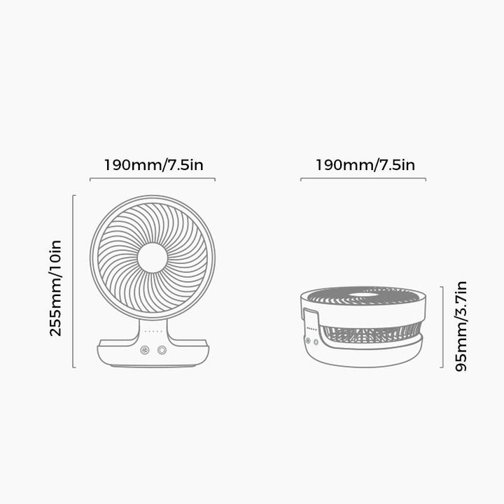 Lisslune | Folding Table Fan