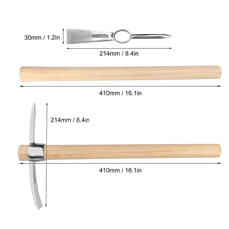 Lisslune | Stainless Steel Double-Headed Pickaxe