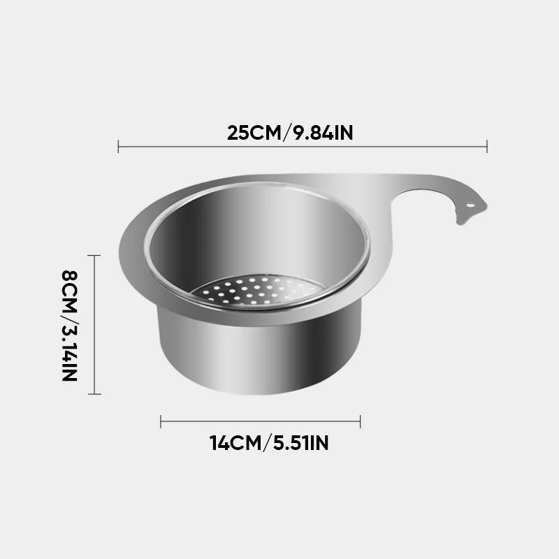 Lisslune | Stainless Steel Swan Sink Drain Basket