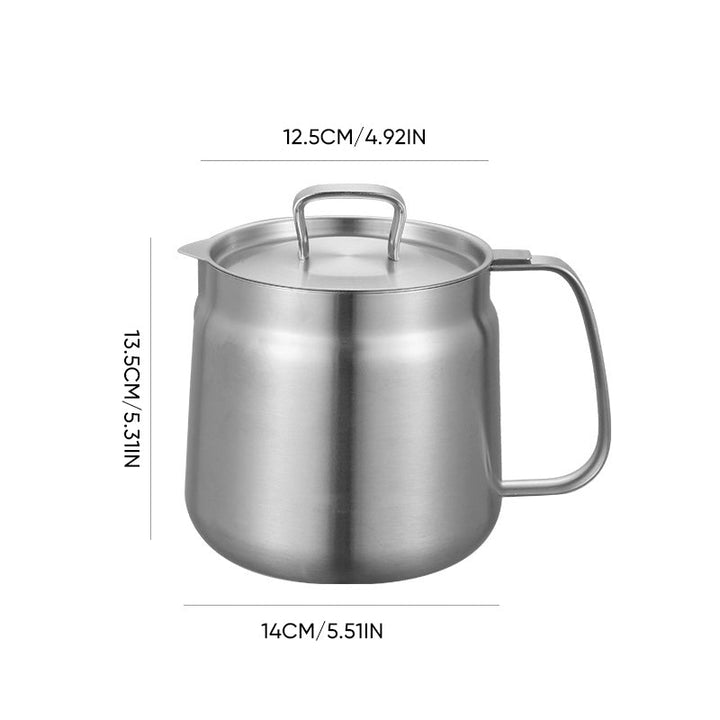 Lisslune | 2-in-1 304 Stainless Steel Multifunctional Oil Separator Pot