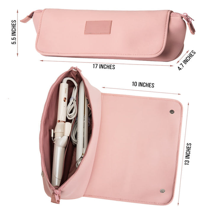 Lisslune | Hair tools travel bag and heat-resistant mat