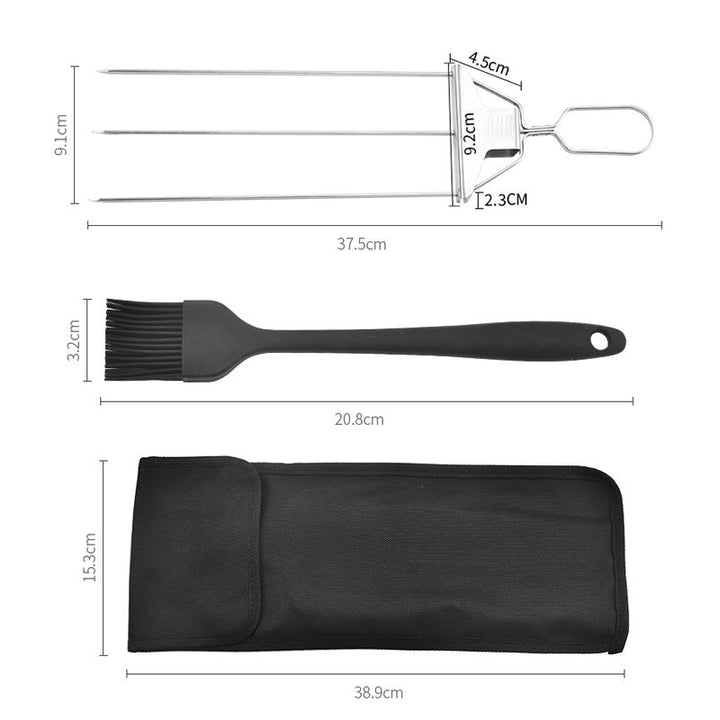 Lisslune | Semi-automatic grill fork made of stainless steel