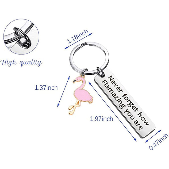 Lisslune | Motivational Flamingo Keychain