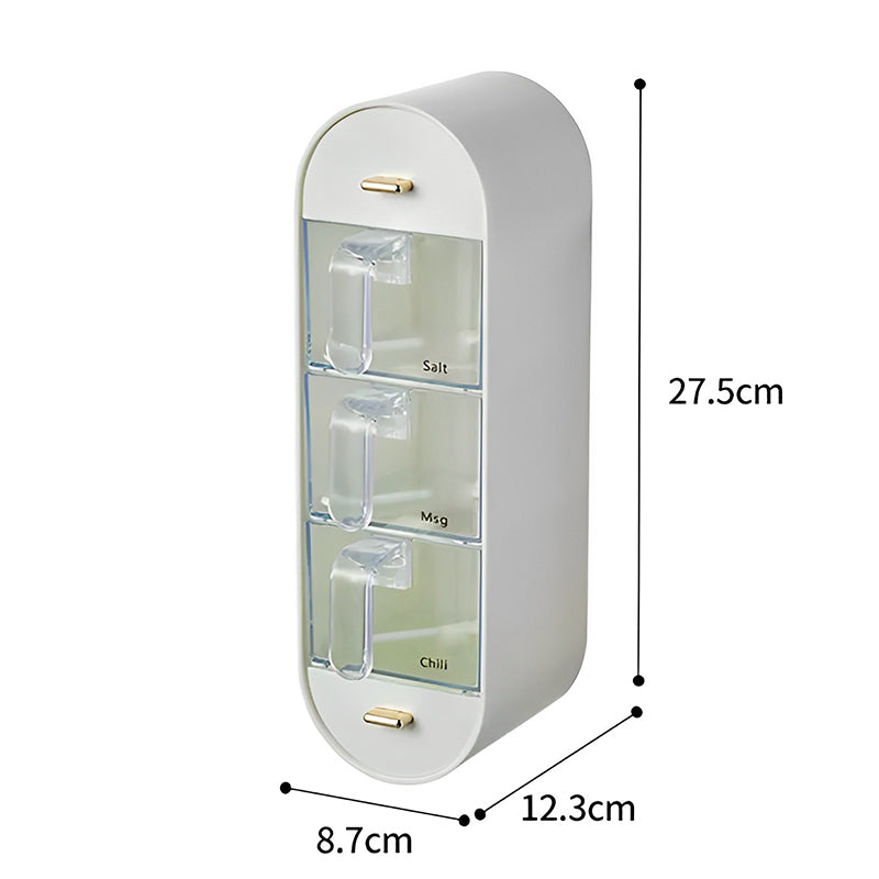 Lisslune | Space-saving spice jar for wall mounting