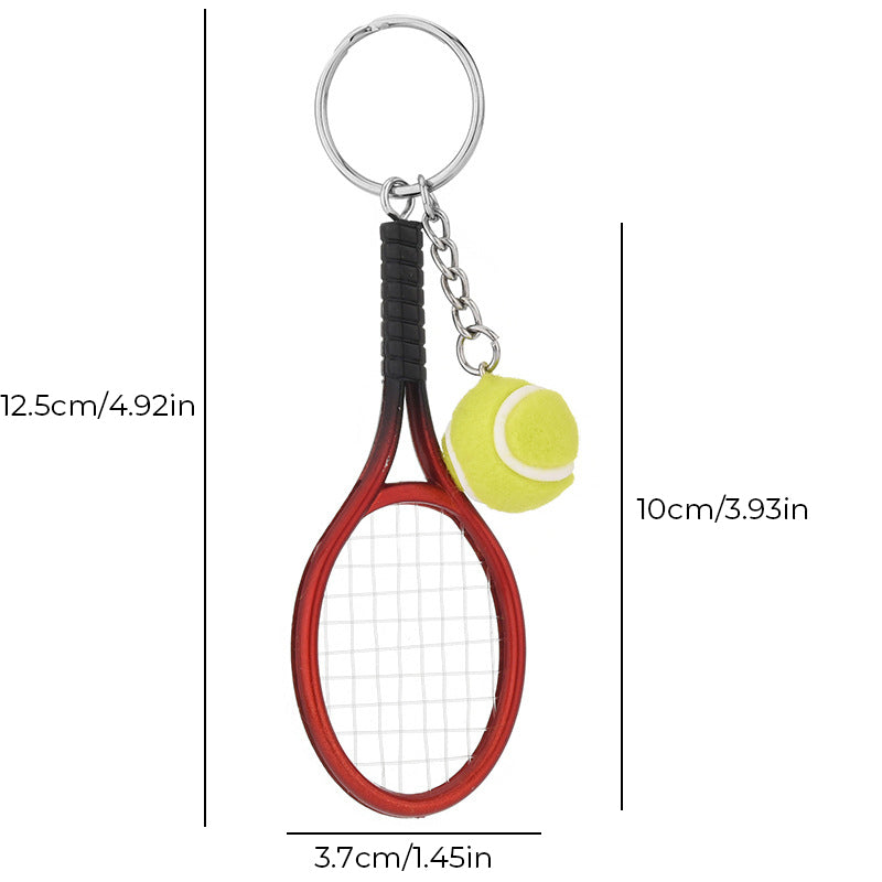 Lisslune | Mini tennis racket keychain