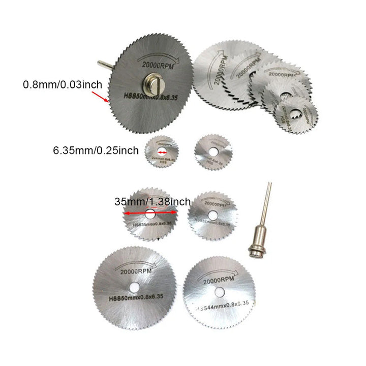 Lisslune | Set of 6 PCS Metal HSS Circular Saw Blade