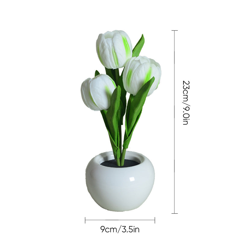 Lisslune | LED Tulip Nightstand Lamp Flower Table Lamp
