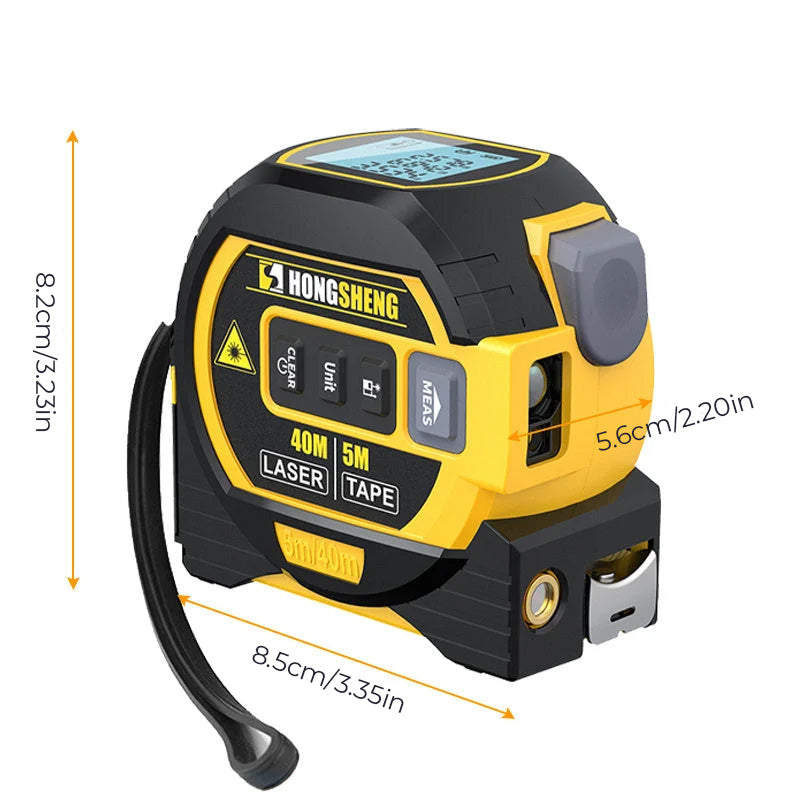 Lisslune | 3-in-1 Infrared Laser Tape Measure