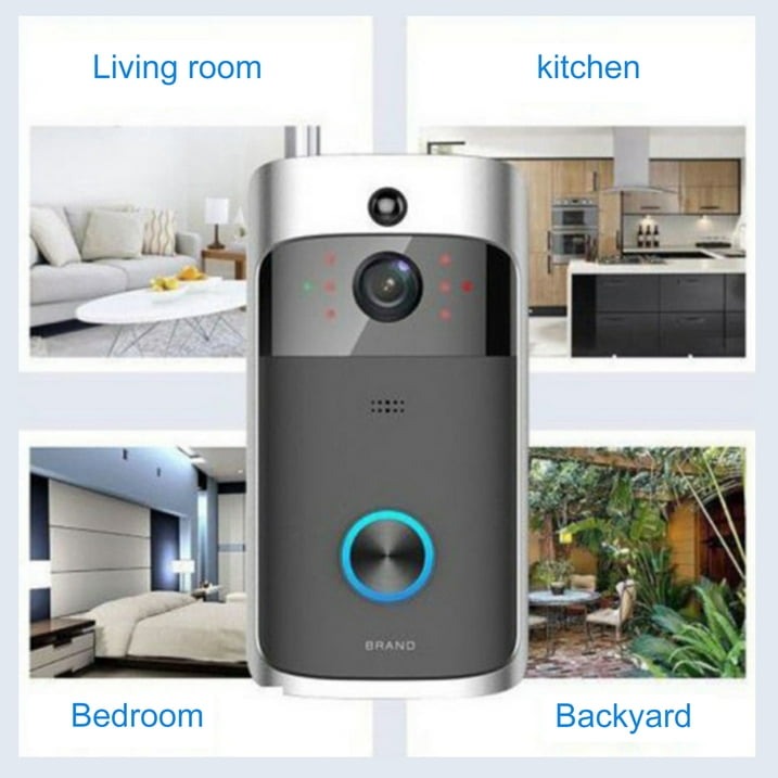 Lisslune | Wireless HD WiFi Video Doorbell | Night Vision, Two-Way Intercom & Motion Alerts for Home Security