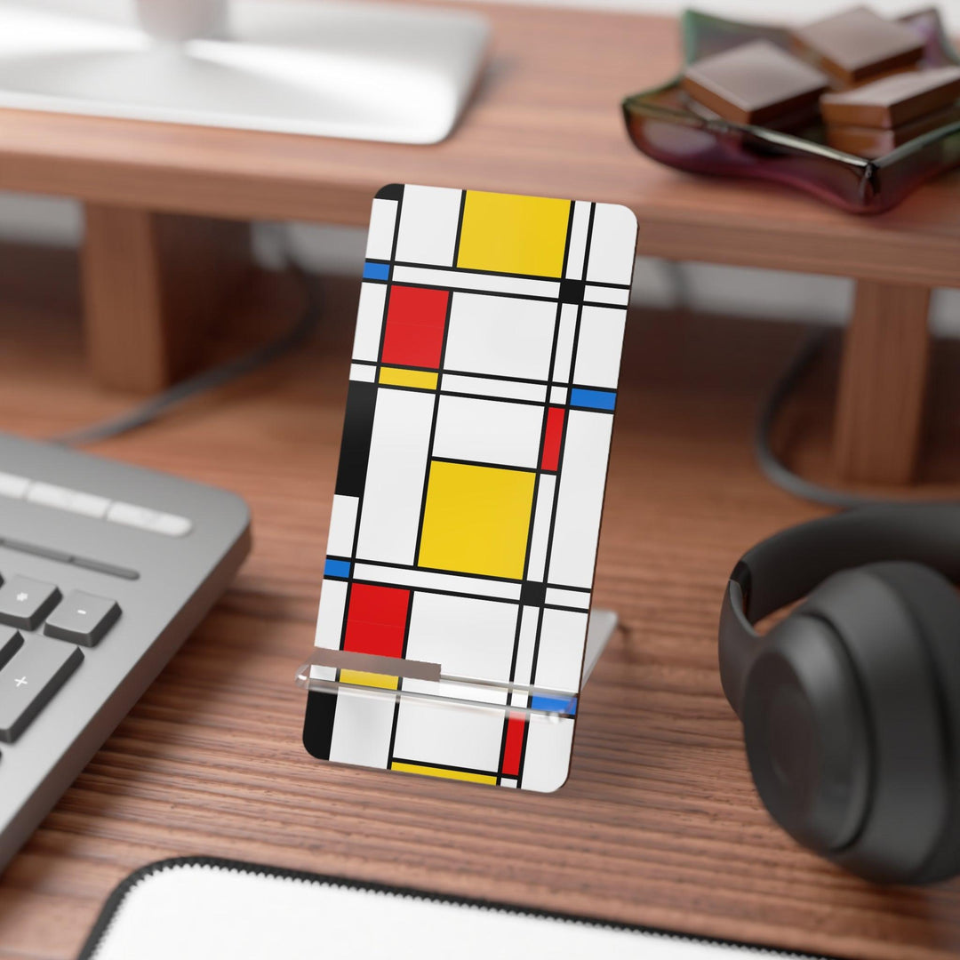 Lisslune | Geometric Elegance Mobile Stand - Artistic Design