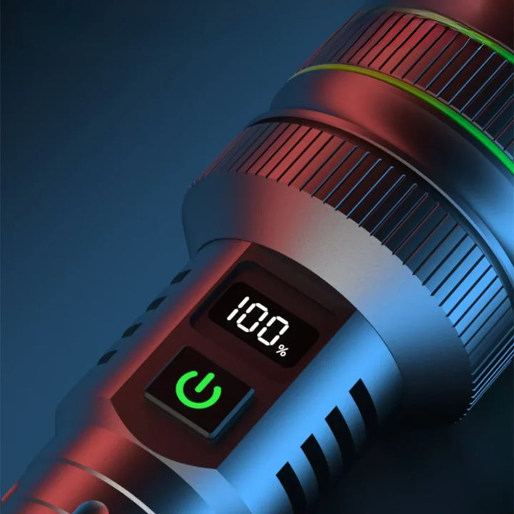 Lisslune | Extremely Bright and Zoomable LED Flashlight with Power Bank Function for Outdoor Adventures